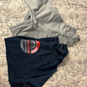 Kanu Surf Navy and Gray Rash Guard Bundle - small